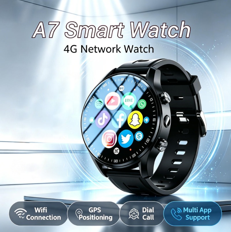 Gps Running Watch - Android A7 Akıllı Saat, Arama Yapmayı,