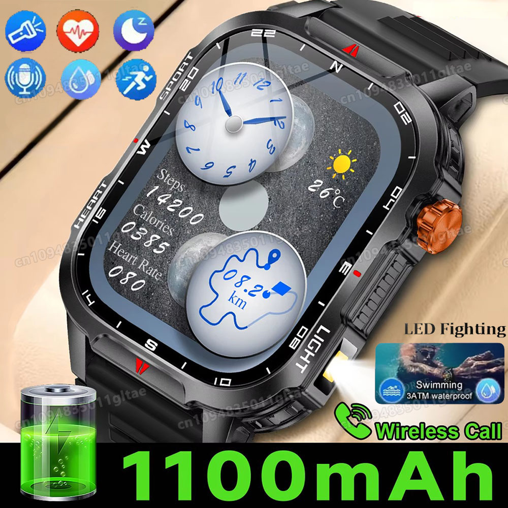 Gps Running Watch - Askeri Dış Mekan Akıllı Saati Erkek