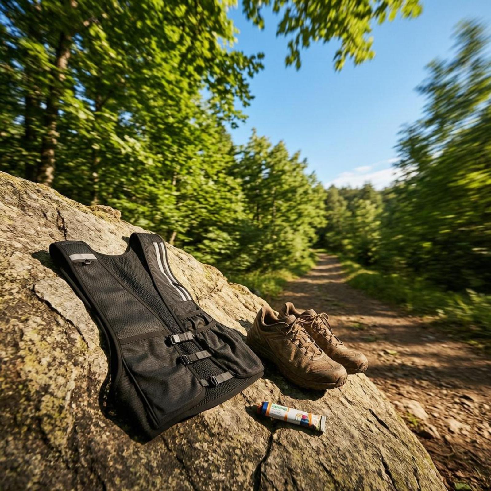Reflective Running Gear Vest - Açık Hava Koşu Yeleği, Sırt Çantası
