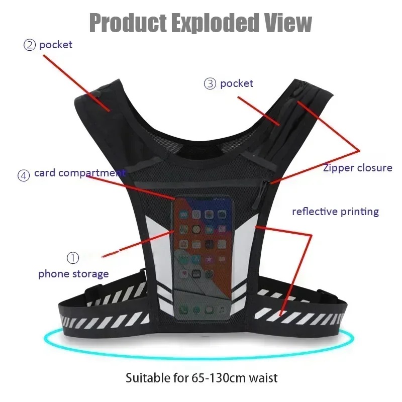 CZHIYAO Hafif Koşu Yeleği, Yan - Reflective Running Gear Vest incelemesi ve fiyatı
